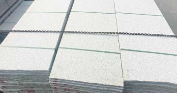 大庆芝麻白毛板，石材毛板