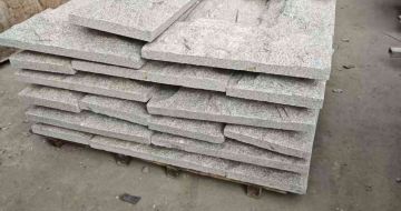 大庆芝麻白蘑菇石，自然面