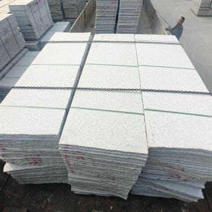 大庆芝麻白毛板，石材毛板