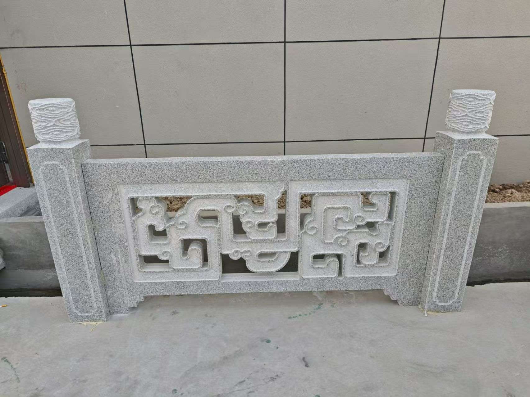大庆芝麻白河道栏杆 桥栏杆