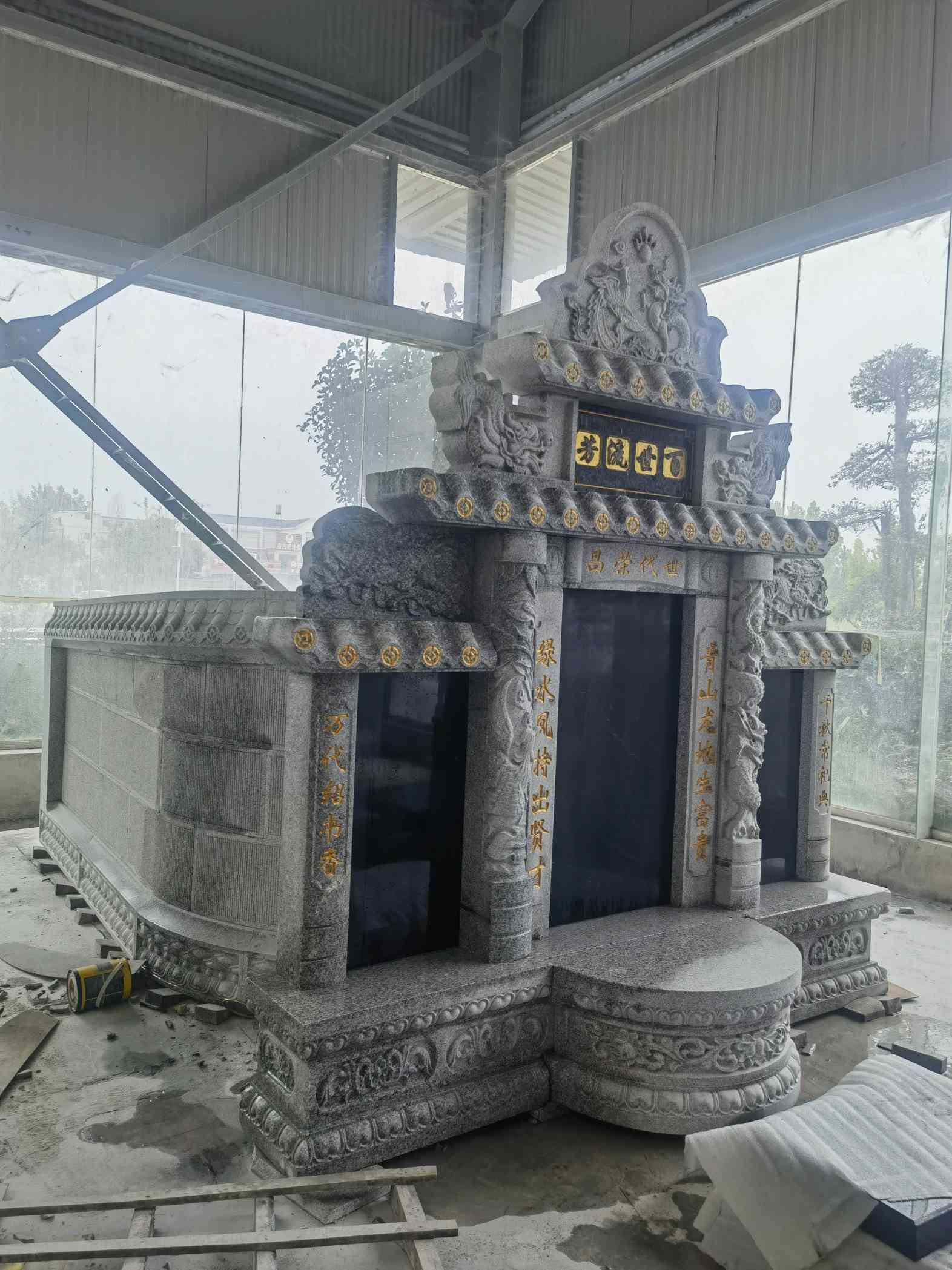 大庆套墓 墓碑 围坟石 异形定制